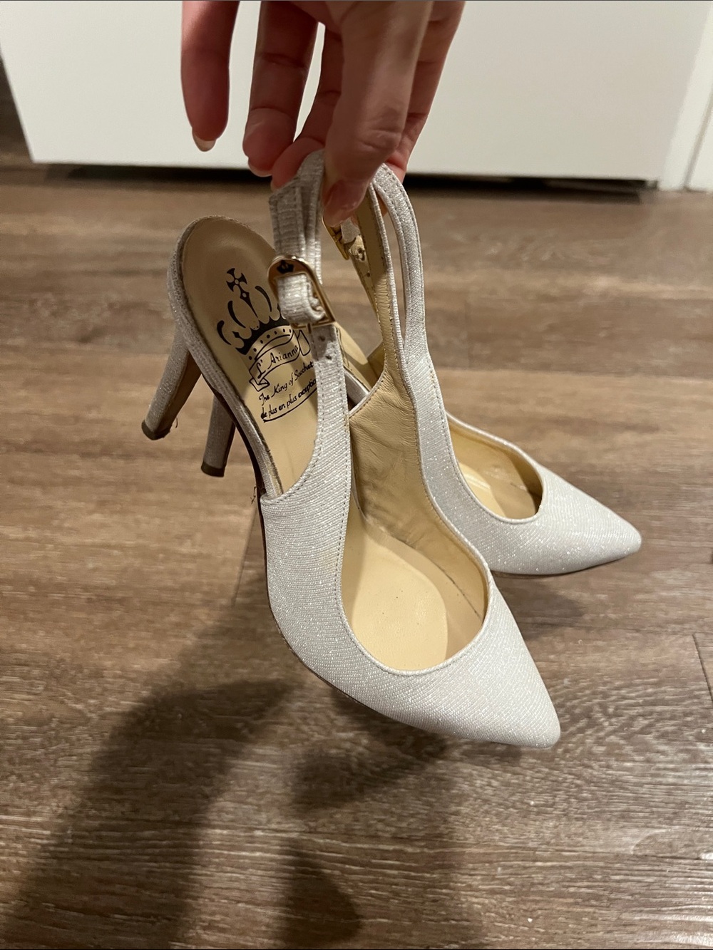 L‘Arianna Decollete White size 7,4US made in Italy